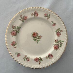 WindsorWare English Rose China Salad/Dessert Plate with Gold Trim - 6-3/4" Dia.